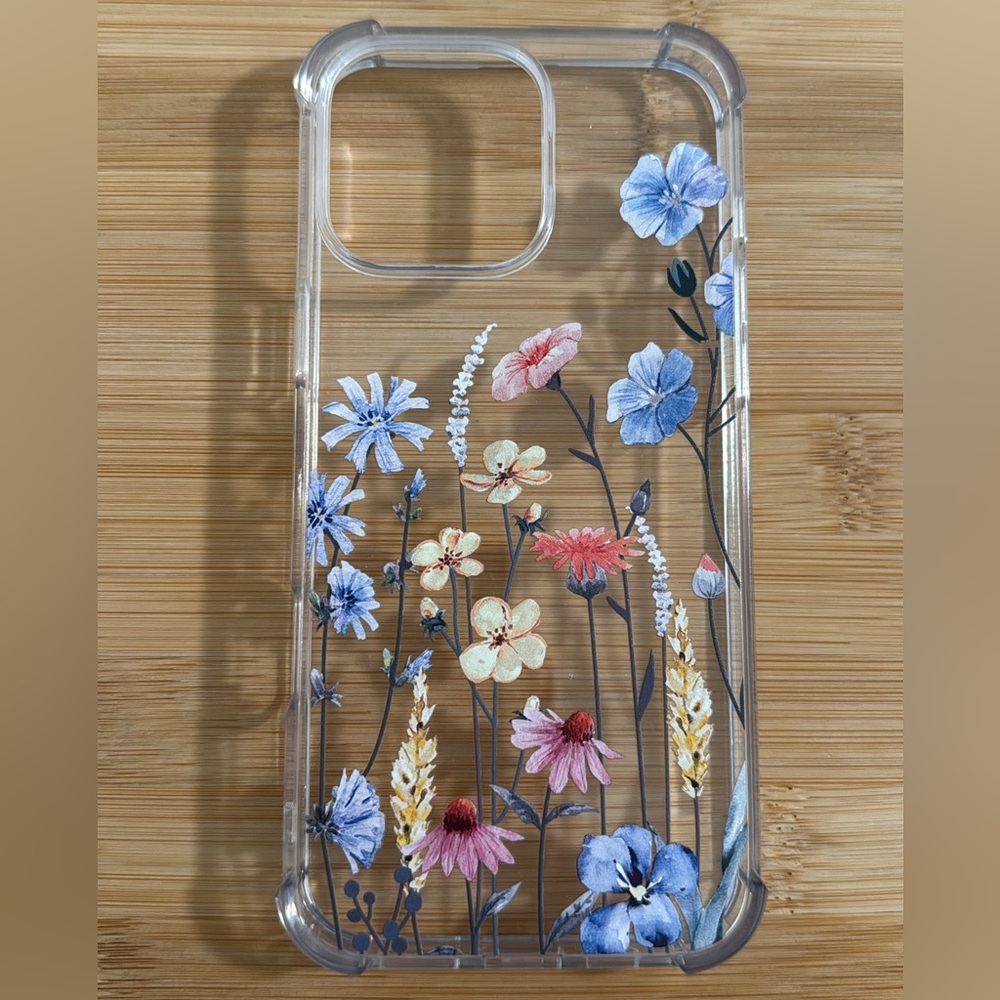 iPhone 16 Pro Max Floral Clear Phone Case